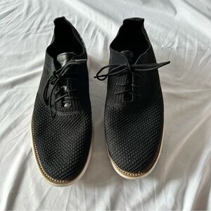 LAOKS Men’s Mesh Sneakers, Lightweight Breathable Walking Shoes, Black 10.5